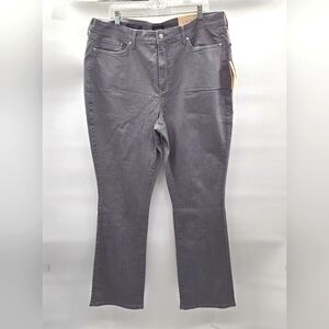 NYDJ Ambition Lift × Tuck Technology Stretch Slim Bootcut Gray Jeans Siz…